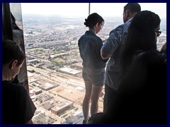 Views from Sears Tower 71  - Skydeck Ledge